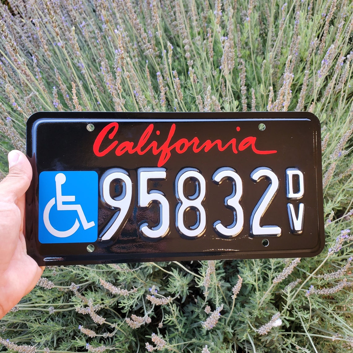 License Plate SVG California Font Etsy