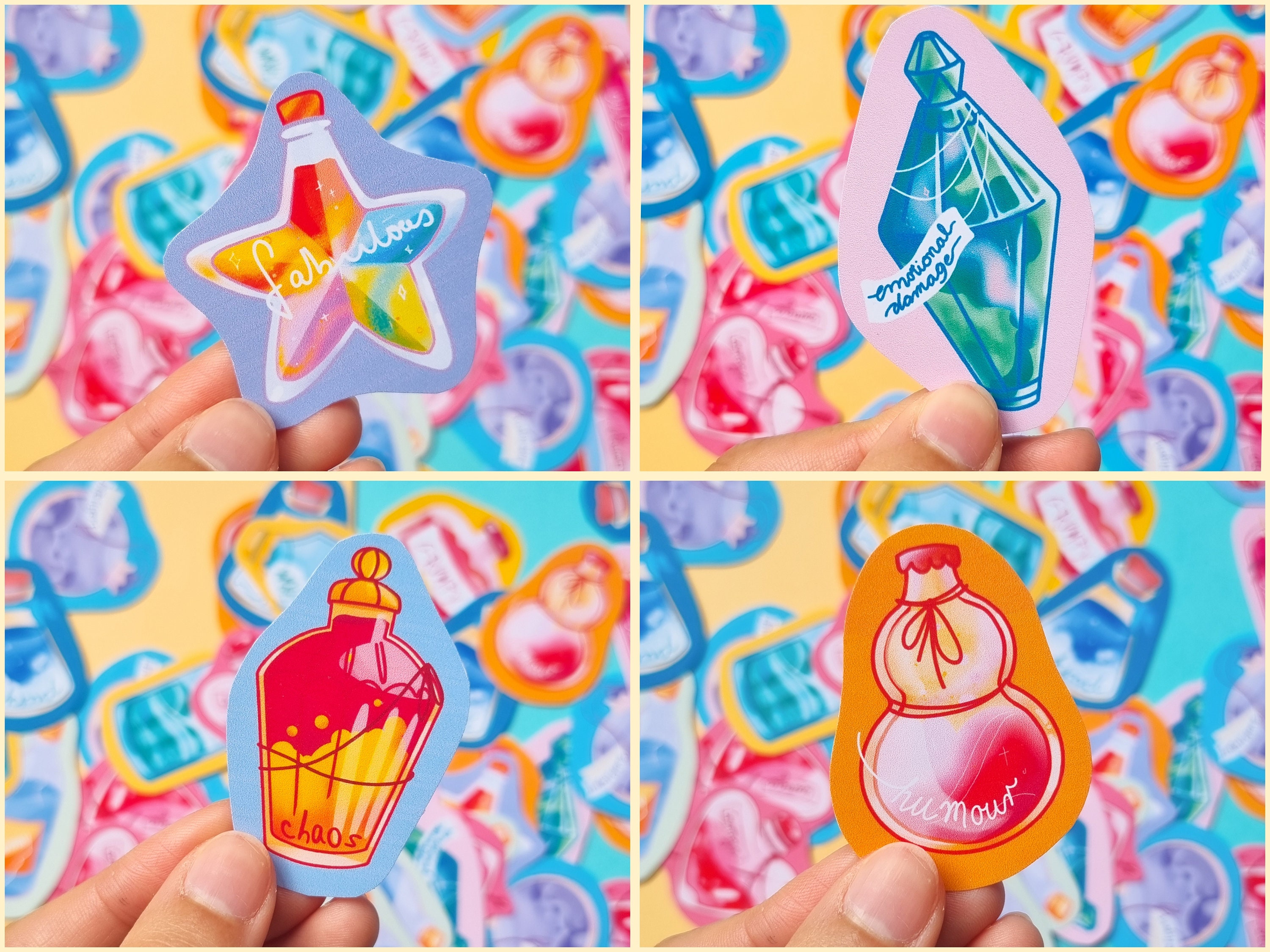 Traits Sticker Magic Potion Character Traits Sticker Set - Etsy