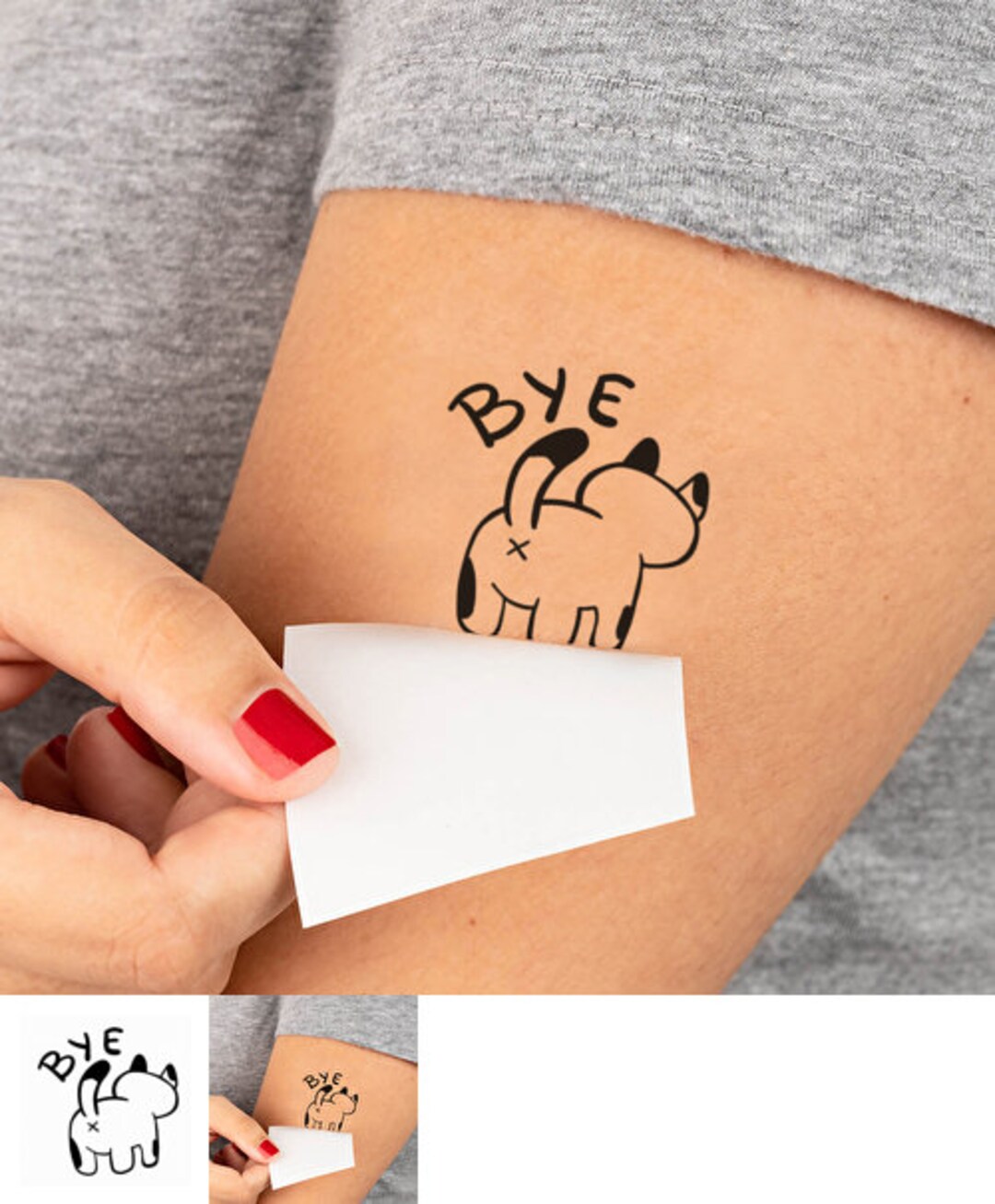 Cute Temporary Tattoos / Adhesive Tattoos / Temporary Tattoos Etsy