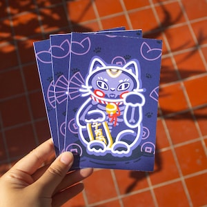 Print "unlucky cat" Druck/ Poster/ Postkarte/ Wanddekoration/ Illustration