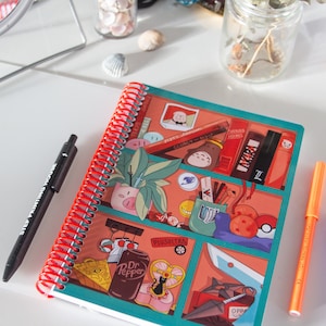 Anime A5 notitieboekje &quot;Otaku Merch&quot; notitieboekje/geruit/spiraalboek
