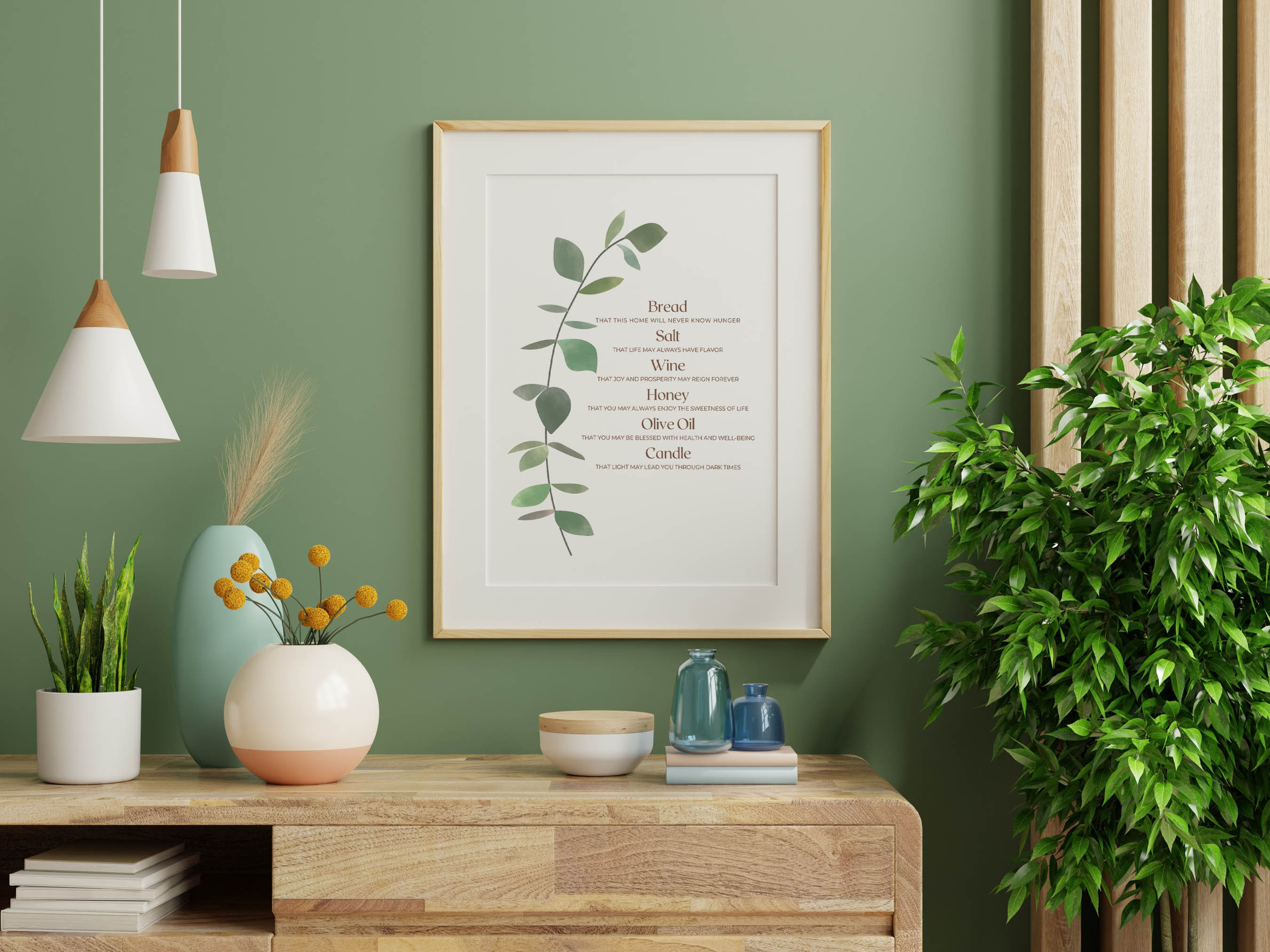 Printable Housewarming Gift, New Home Blessing, Bread Wine Salt Poem, Housewarming Printable ...