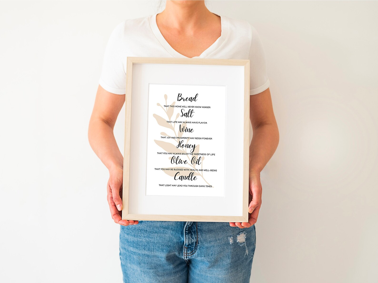 Printable Housewarming Gift, New Home Blessing, Bread Wine Salt Poem, Housewarming Printable ...