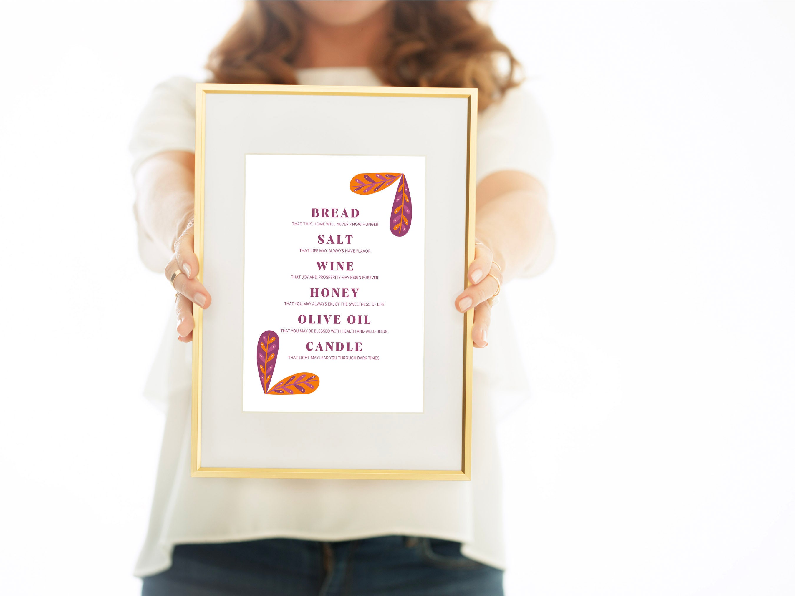 Printable Housewarming Gift, New Home Blessing, Bread Wine Salt Poem, Housewarming Printable ...