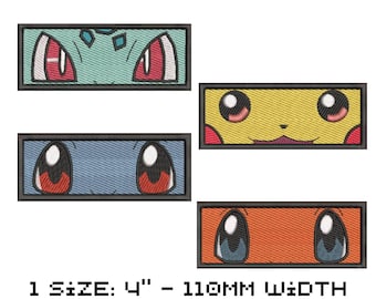 Anime Embroidery Design Bundle - Machine Embroidery Design File - Instant Download