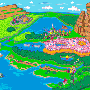 Poster Tomba-kaart | Retro PSX-gamekunst | Tombi-videogame PlayStation-muurdecoratie | ?