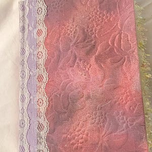 Vintage Junk Journal - Pink Junk Journal - Hardcover Journal - Handmade Journal