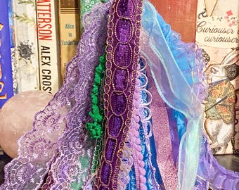 Mermaid Ribbon Tassel: Handmade Planner Embellishment, Purse Charm