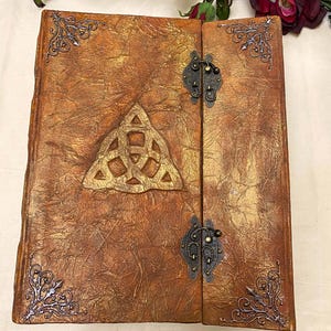 Grimoire - Altar Journal - Book of Shadows - Witches Book - Journal - Spell Book- Large Journal - Practical Magic - Blank Page Journal