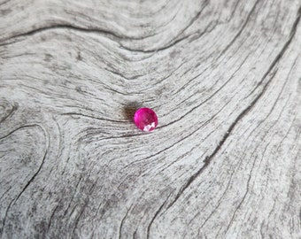 Natural 1.25 Carat Ruby Round Tested Stone Loose Untreated Cut Faceted Gemstone Wholesale