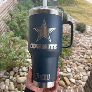 Custom Powder Coated Dallas Cowboys Yeti/hogg/rtic/ozark Tumbler