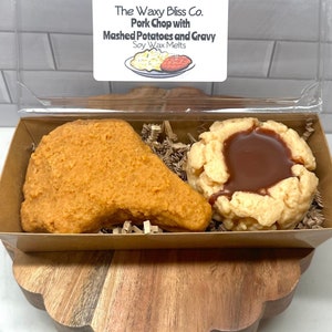 Pork Chop Dinner Wax Melts. Highly Scented Soy Wax.