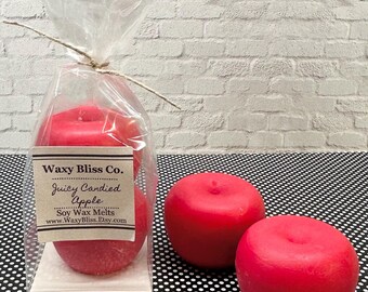 Candied Apple Wax Melt. Highly Scented Soy Wax