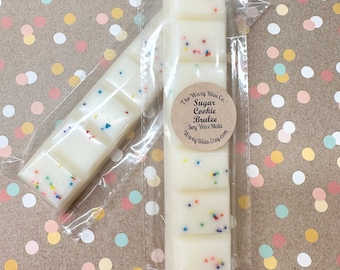 Large Sugar Cookie Brûlée Snap Bar. Highly Scented Soy Wax.