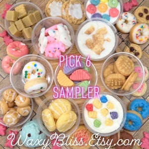 Variety Sampler Box Wax Melts. Highly Scented Soy Wax.