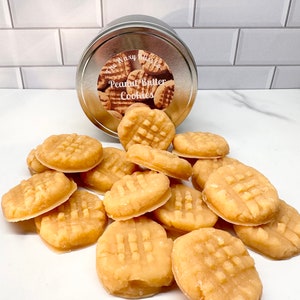 Peanut Butter Cookies Wax Melt Tin. Highly Scented Soy Wax.