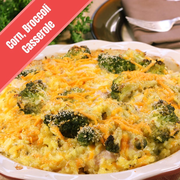 Easy Baked Corn Broccoli Casserole Digital Download