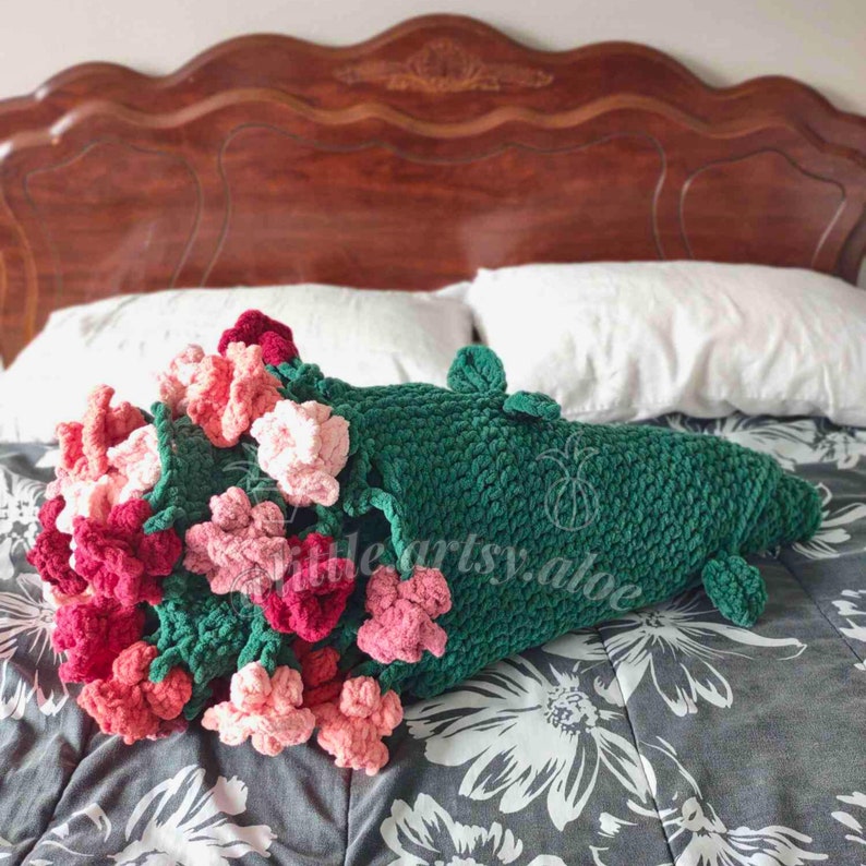 Couverture Fluffy Bouquet Blanket™ au crochet PDF image 5