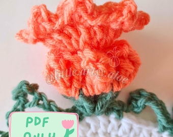 ローズクロッシェパターン - ブーケブランケット™の修正PDF - Etsy 日本