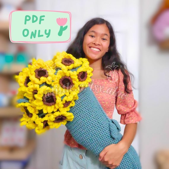 ひまわりの花束ブランケット　ブーケ　ストール Amazon｜完成したひまわりの花束ブランケット、フラワーブーケ