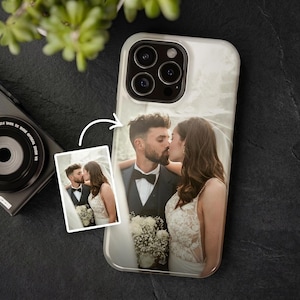 Tough Personalized Photo Phone Case, Custom iPhone MagSafe & Samsung Galaxy Cover, Custom Pet Gift, Picture Present Her Him Friend Couple