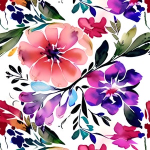Multicolor floral motif - Digital 2048x2048 jpg