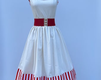 Vintage Inspired dress   Swing Dress  Cotton