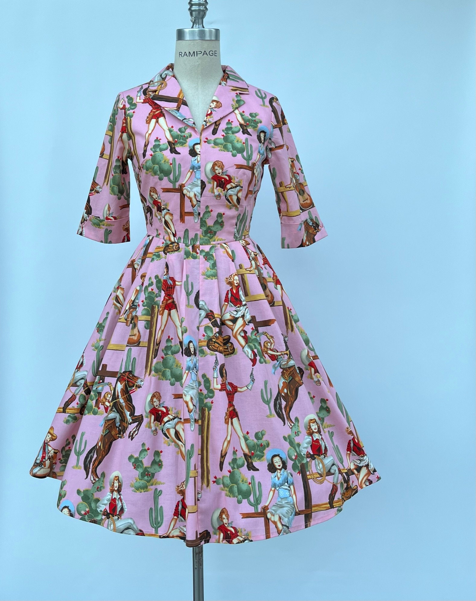retropearlsstudio Cowgirl dress Emily