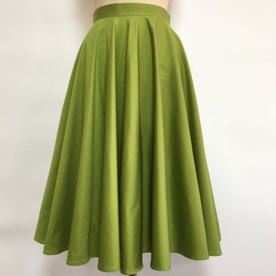 1950s Brown Linen Full Circle Skirt 5736 1950s Brown Linen Full Circle Skirt 5736