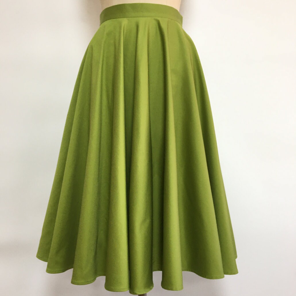 1950s Brown Linen Full Circle Skirt 5736 1950s Brown Linen Full Circle Skirt 5736