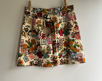 Retro skirt  Ghastlie unique Gift For HerNovelty Print Skirt Novelty  Skirt