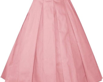 Claudia  Pleated Skirt In Pink