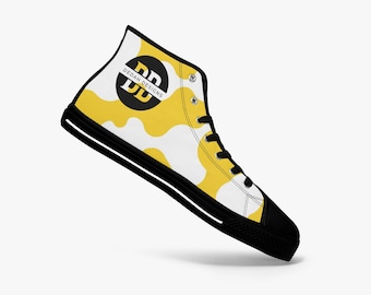 Dedah 405G Yellow Cow Light Adult High-Top Canvas Shoes