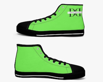 Dedah 405 Neo Classic Green Light Adult High-Top Canvas Sneakers