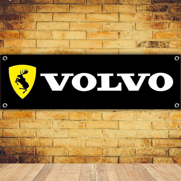 VOLVO Logo Banner Vinly, Garage Sing,Office or Showroom, Flag,Racing Poster,Auto Car Shop,Garage Decor,Motorsport.