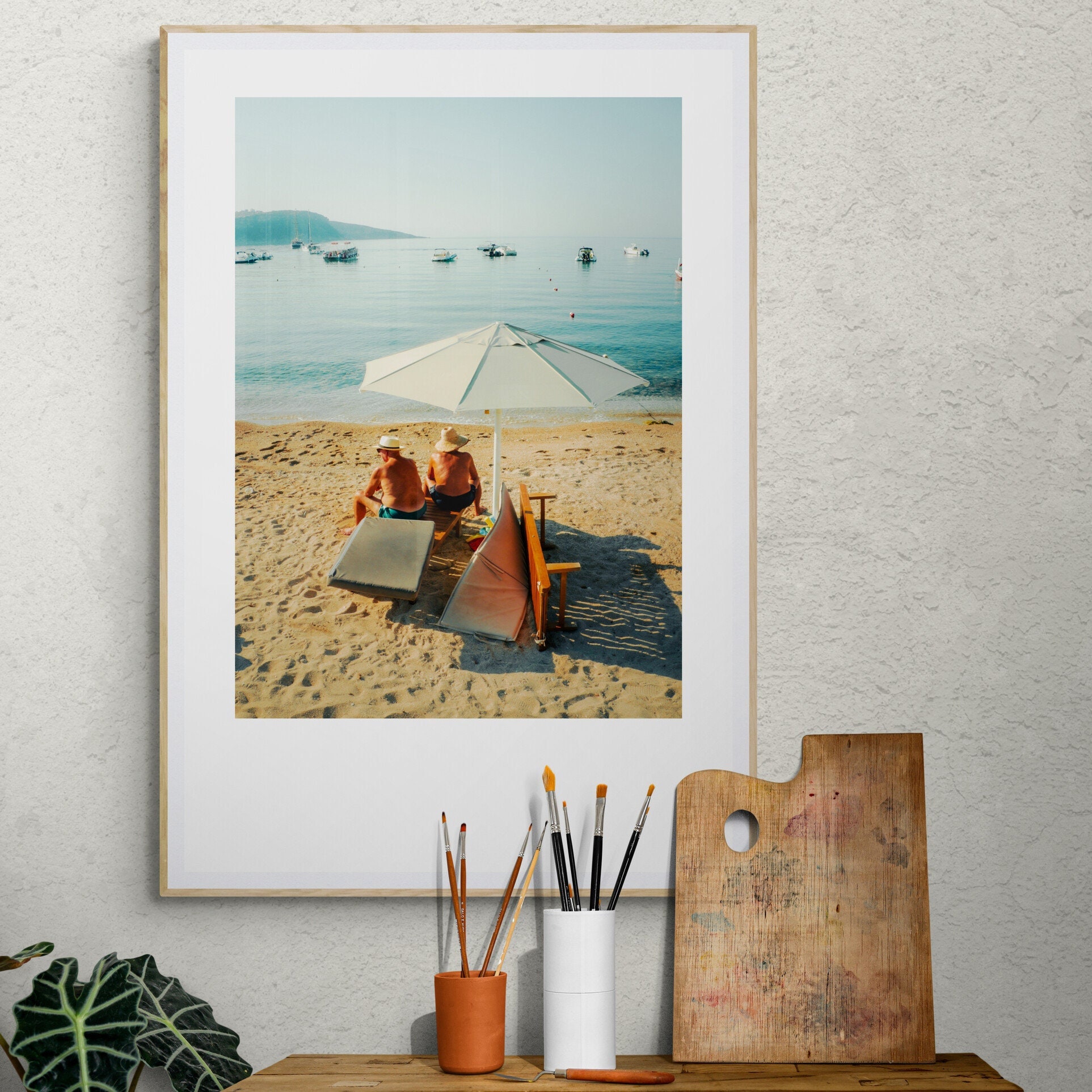 beach poster Retro