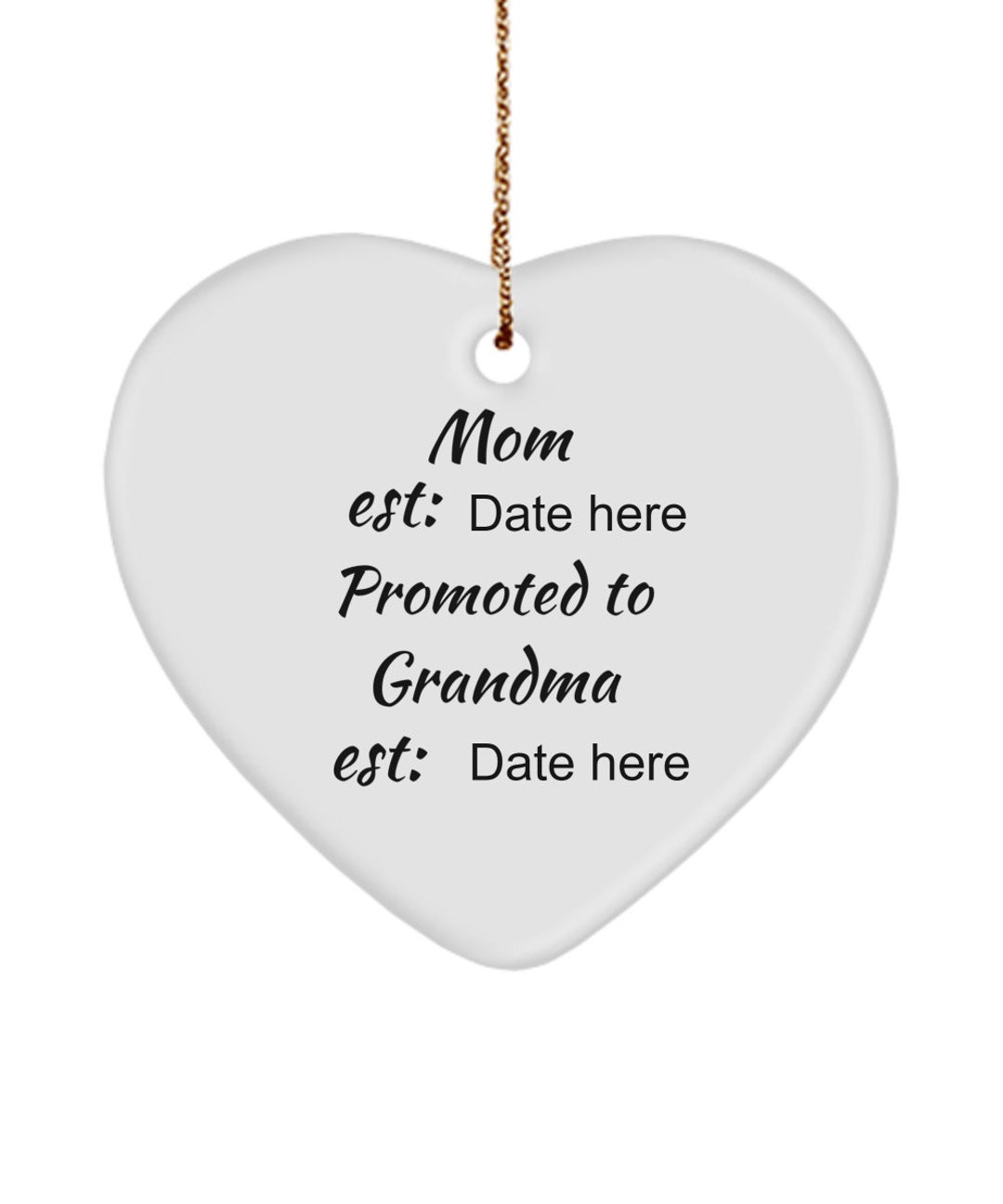 Mom Promoted to Grandma New Grandma Gift Baby Announcement Etsy