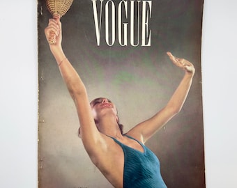 REVISTA VINTAGE VOGUE - 1 de enero de 1936 - Un raro tesoro de la moda, un objeto de colección atemporal
