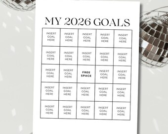 Plantilla para crear objetivos de tarjetas de bingo 2026