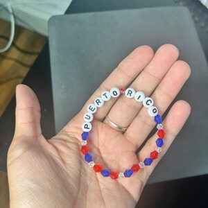 pulsera de cuentas de puerto rico hecha a mano