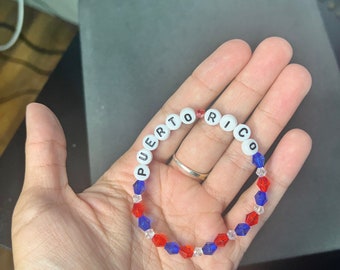 handmade puerto rico beaded bracelet