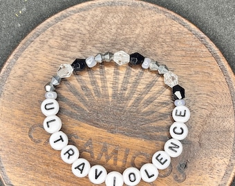 lana del rey ultraviolence beaded bracelet