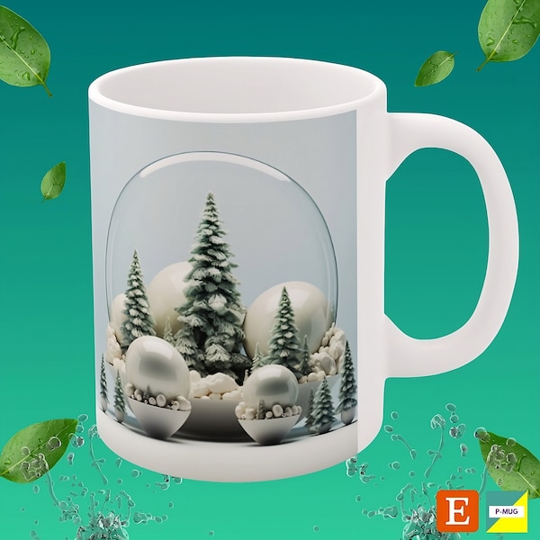 Taza Navideña/Regalo navidad secreto de Santa/Taza de chocolate caliente /Regalo de Navidad para marido esposa Novio/Taza divertida