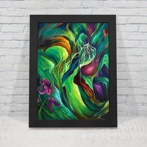 Sleeping Roots Awaken // Giclee Art Print // Fine Art Print // Modern Contemporary // Art for Home // Abstract Realistic // Nature Bright