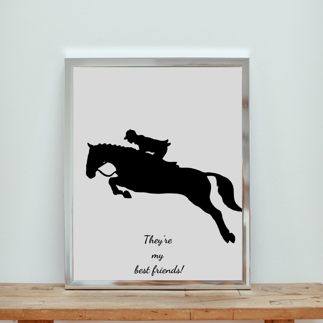 Cowboy Art They're My Best Friends Cowboy Print Wall Art Trendy Wall ...