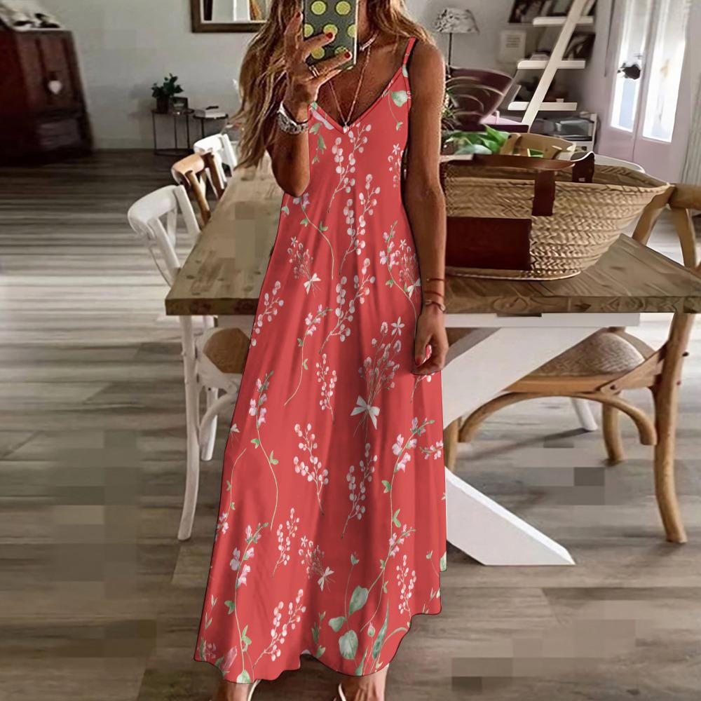 knee length dresses for ladies Modest Plus Size Maxi Dress with Long Puff Sleeves – Ever-Pretty Plus main image 1