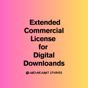 Commercial License for Jaelmejiart Studios Digital Files – Required Per Design for Over 500 Products,Transfer Shops & POD .