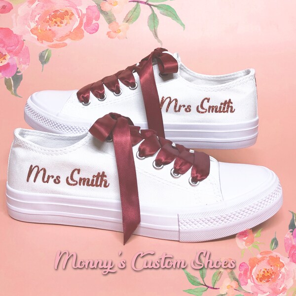 personalised wedding trainers