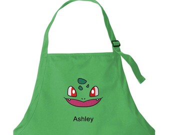 Personalized Pokemon Apron | Cut and Sewn in Toronto | Pikachu, Charmander, Squirtle | Cute Gift for Him and Her