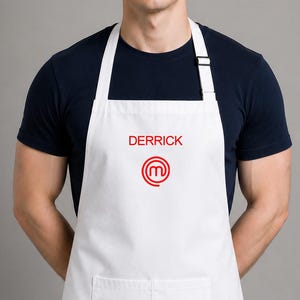 Custom Master Chef Cotton Chef Apron for Him and Her | Made in Canada